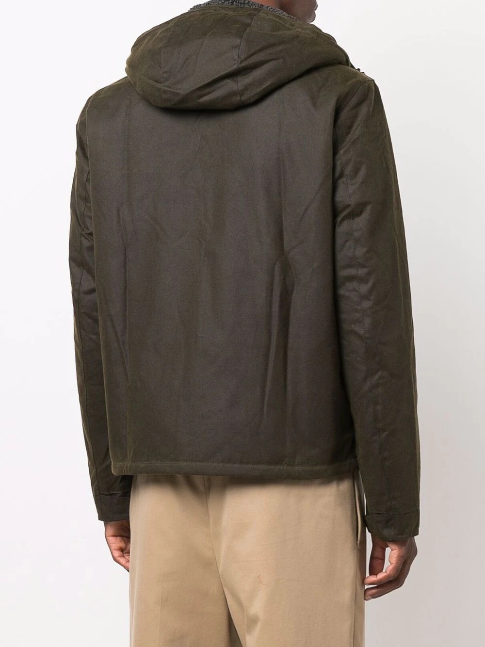 hooded button-down jacket - 4