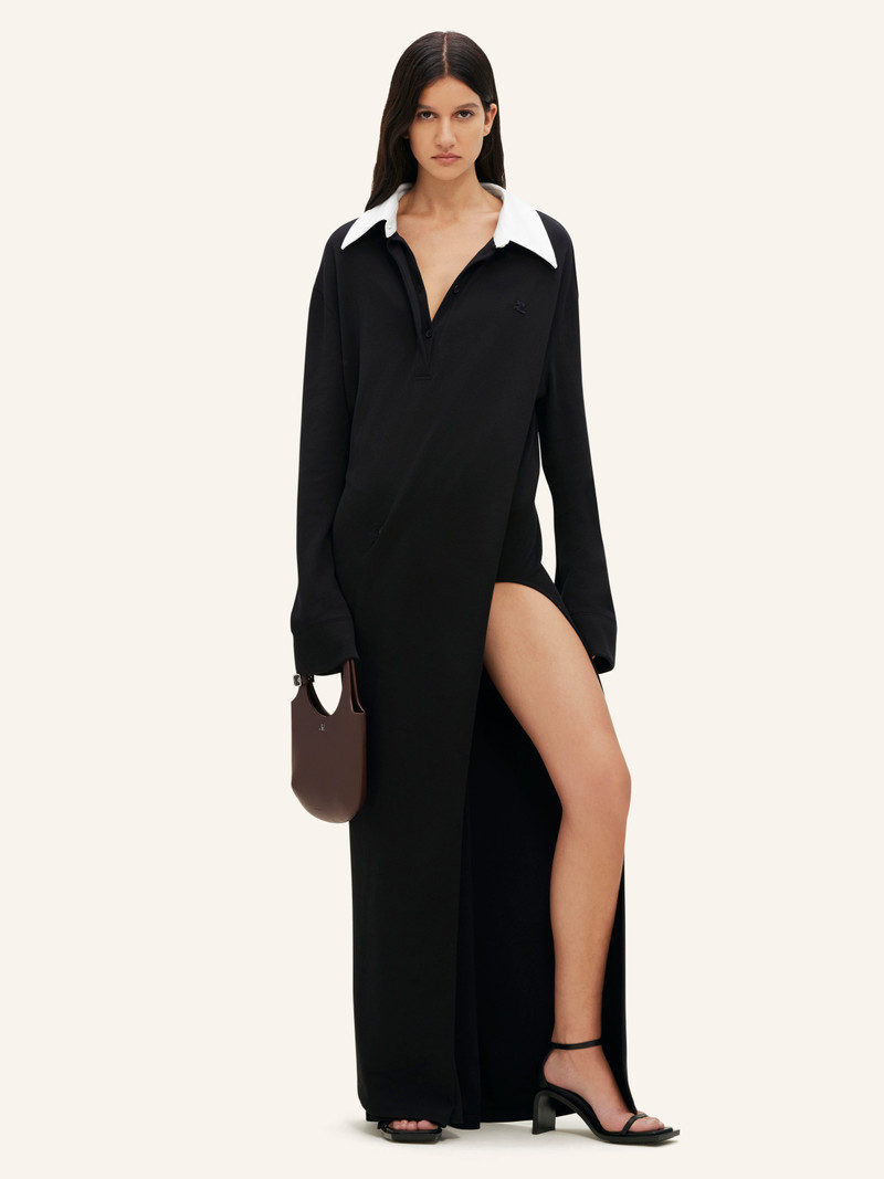 courrèges TWIST COTTON POLO LONG DRESS outlook