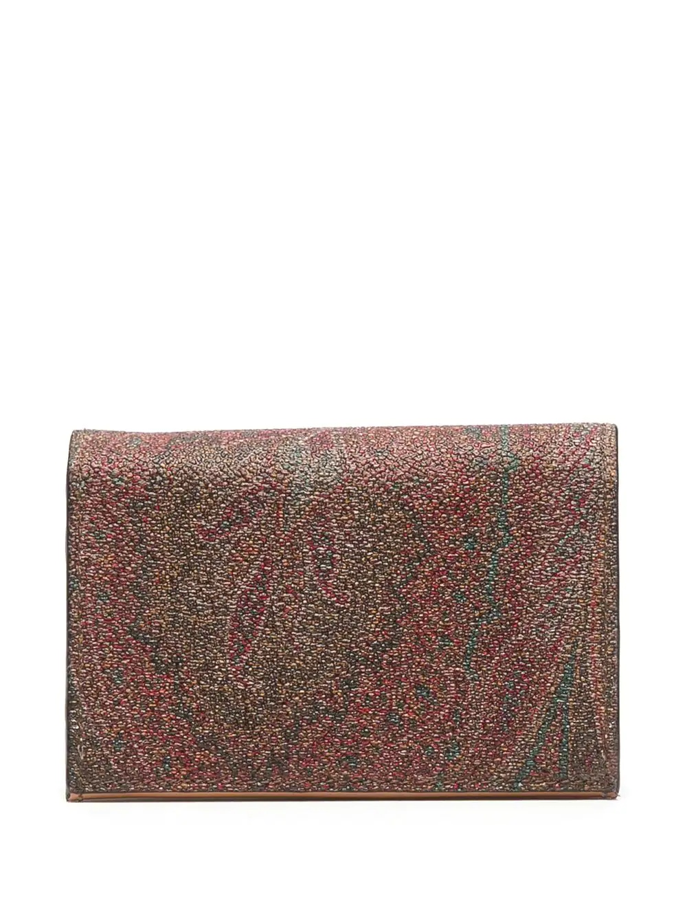 paisley-print leather cardholer - 2