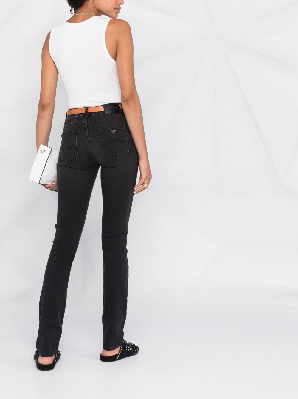 logo-patch skinny trousers - 6