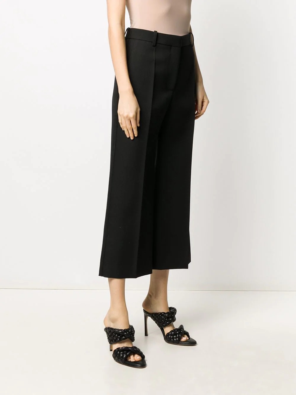 cropped flared trousers - 3