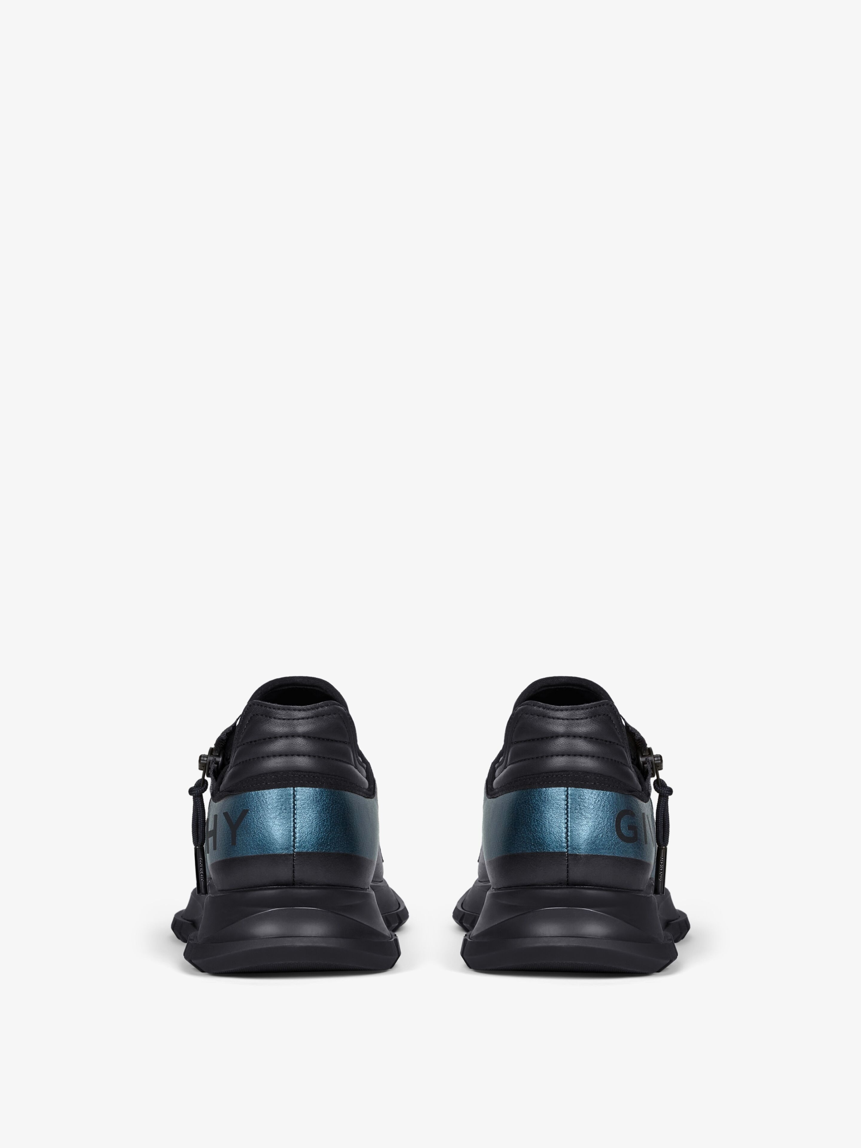 SPECTRE RUNNER SNEAKERS IN LAMINATED LEATHER WITH ZIP - 7
