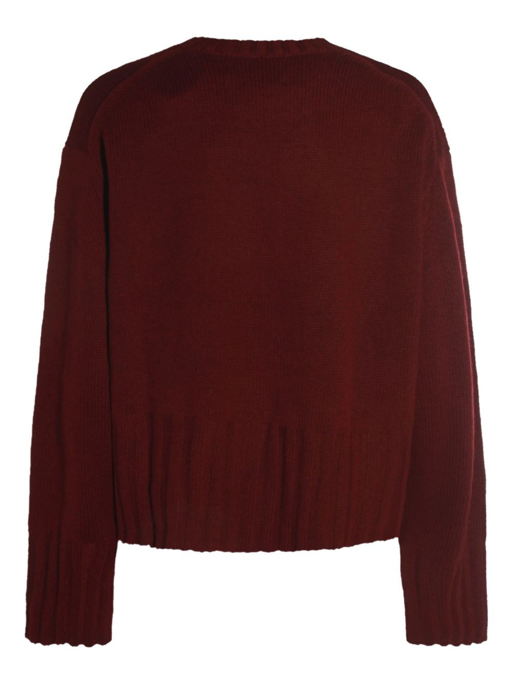 crew-neck ribbed-knit sweater - 2