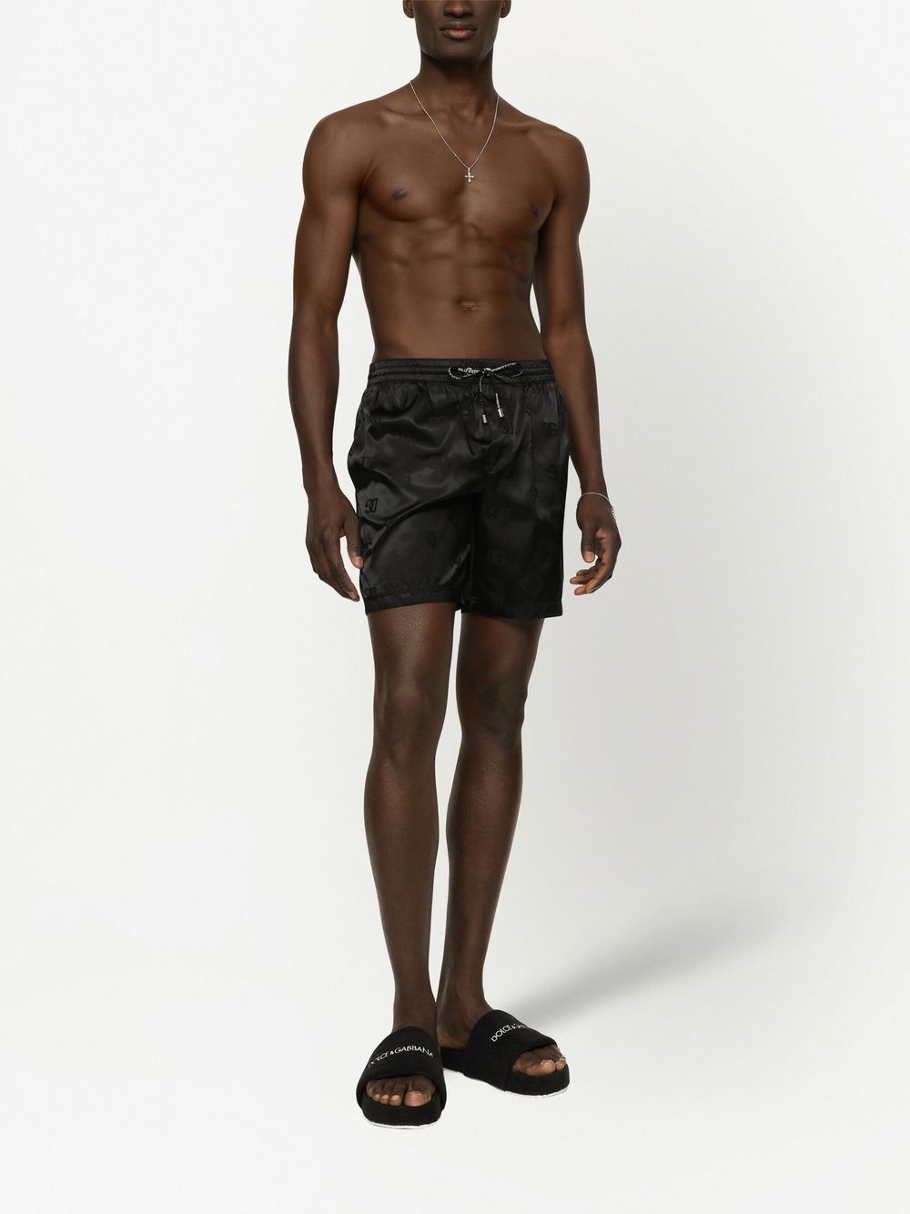 monogram-print swim shorts - 2