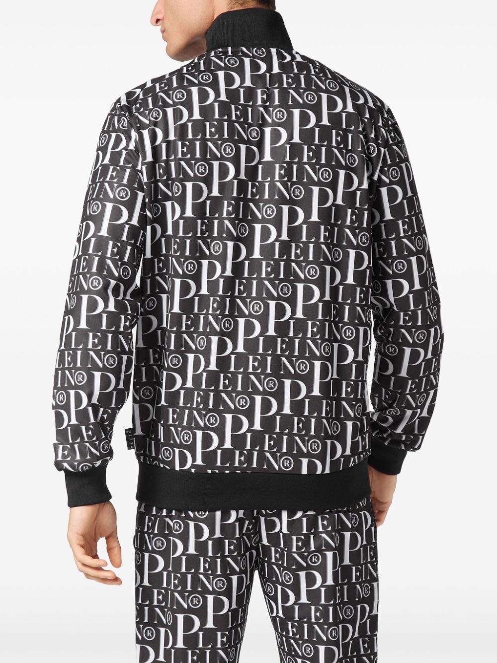 graphic print jogging jacket - 3