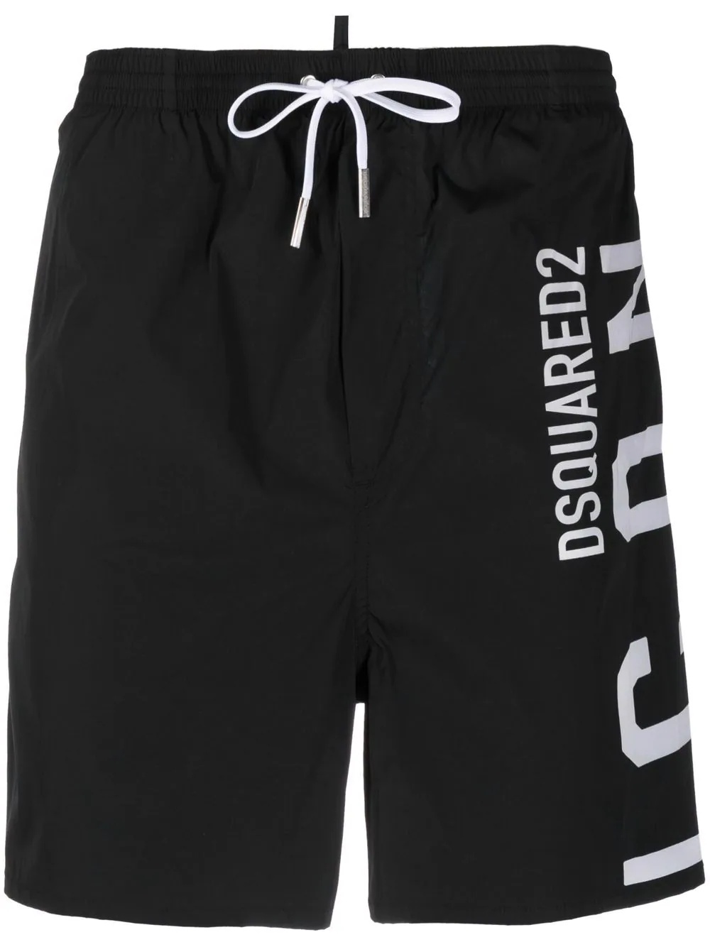 logo-print drawstring swim shorts - 1