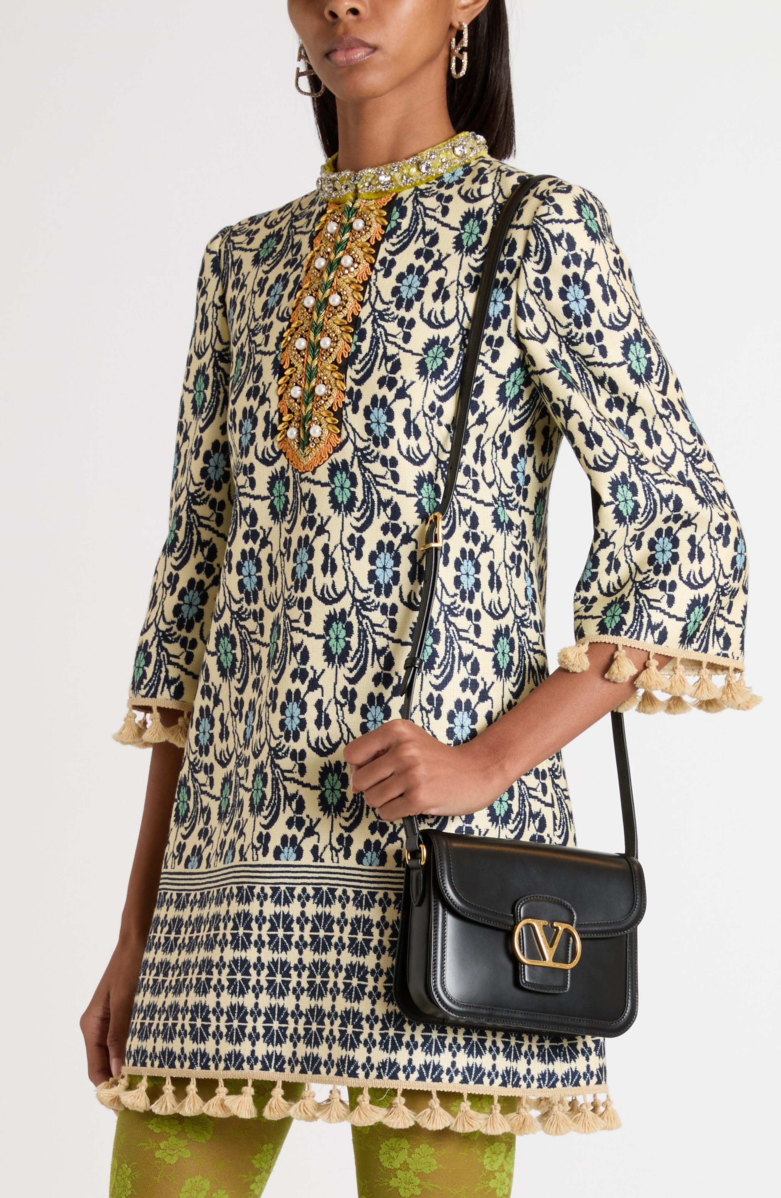 Valentino Garavani Small 9TO5 Leather Shoulder Bag in Nero at Nordstrom - 2
