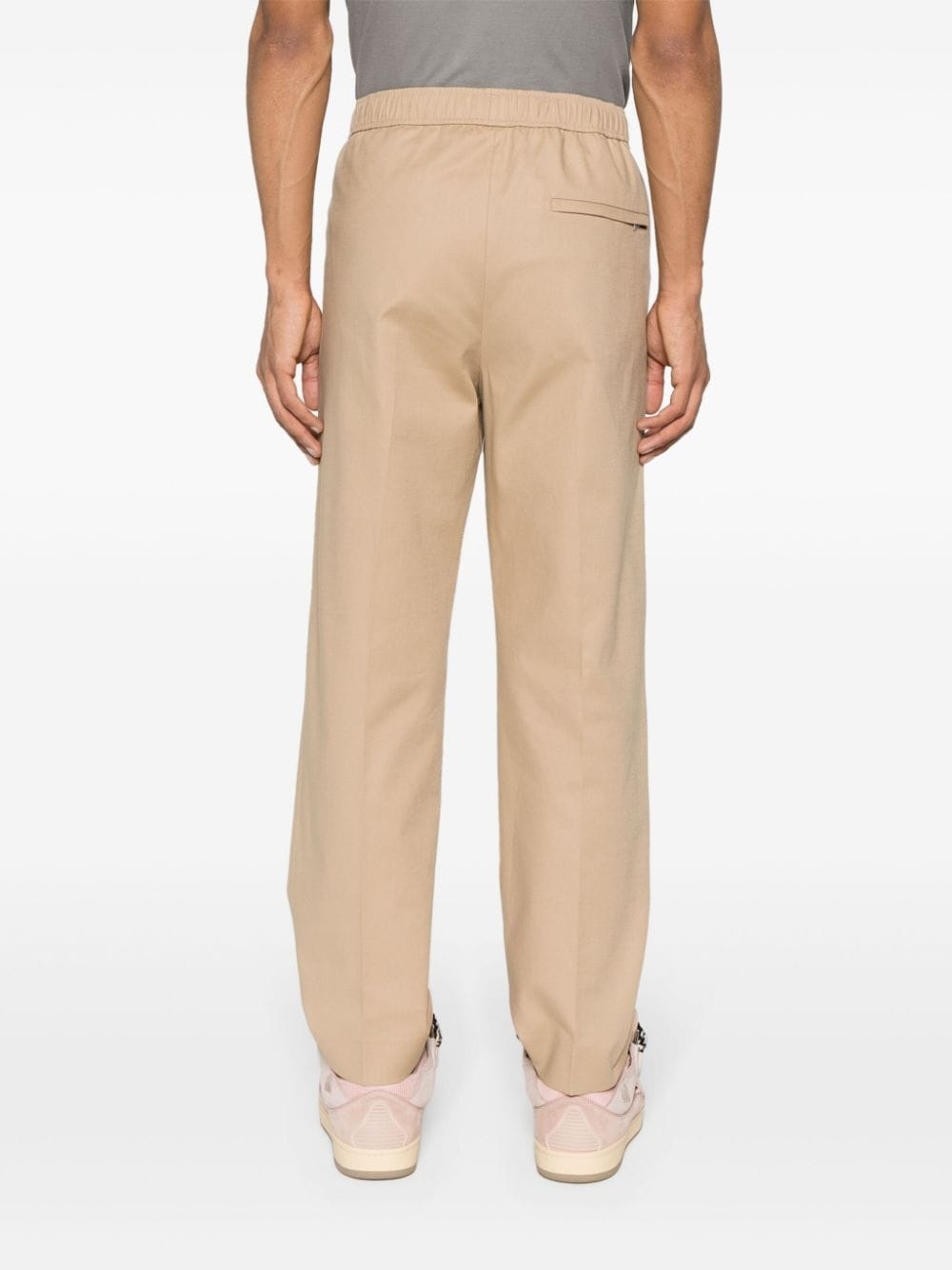 mid-rise straight-leg trousers - 4