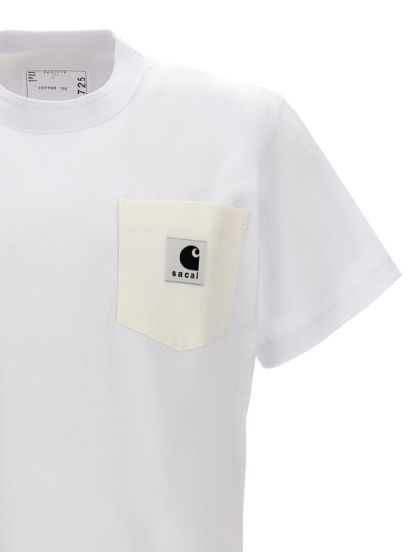 Sacai X Carhartt Wip T-Shirt White - 4