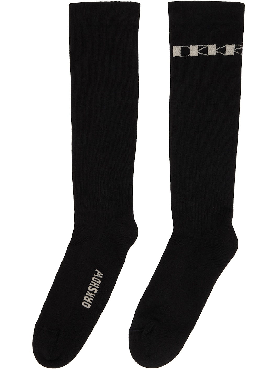 Black Hollywood Knee High Socks - 2