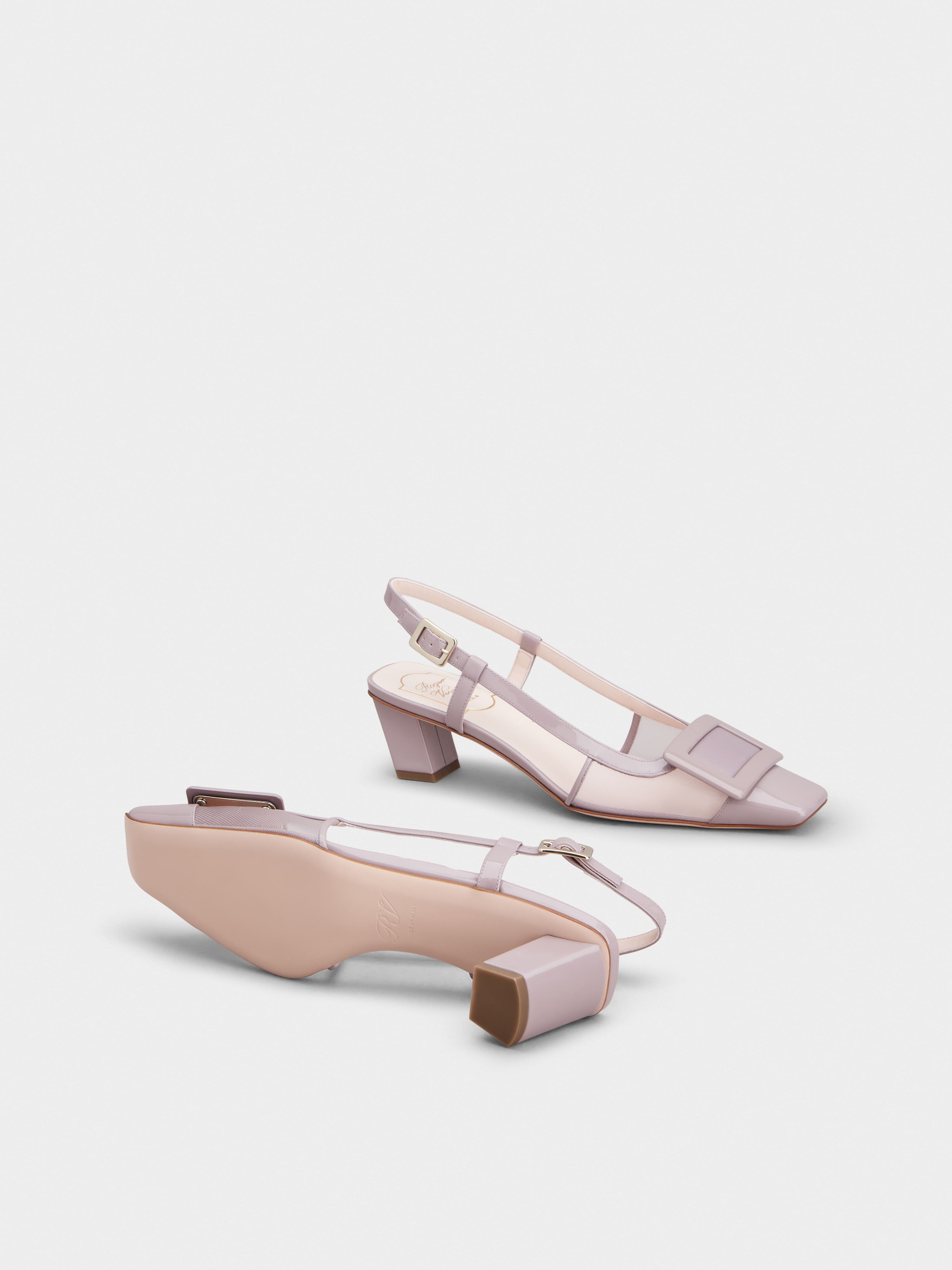 Belle Vivier Slingback Pumps in patent leather - 6