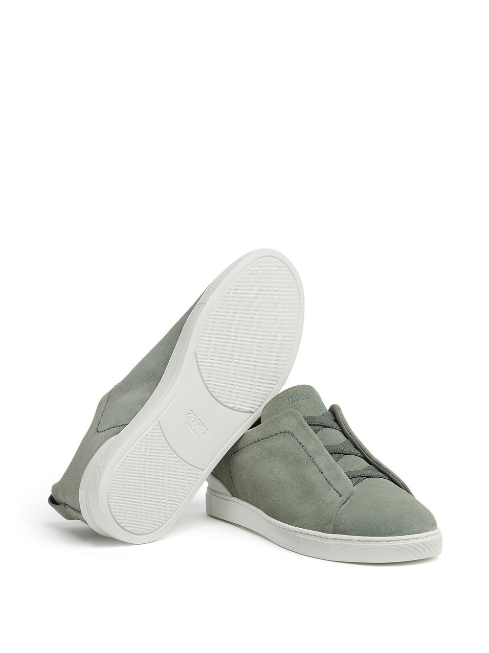 Triple Stitch suede sneakers - 3
