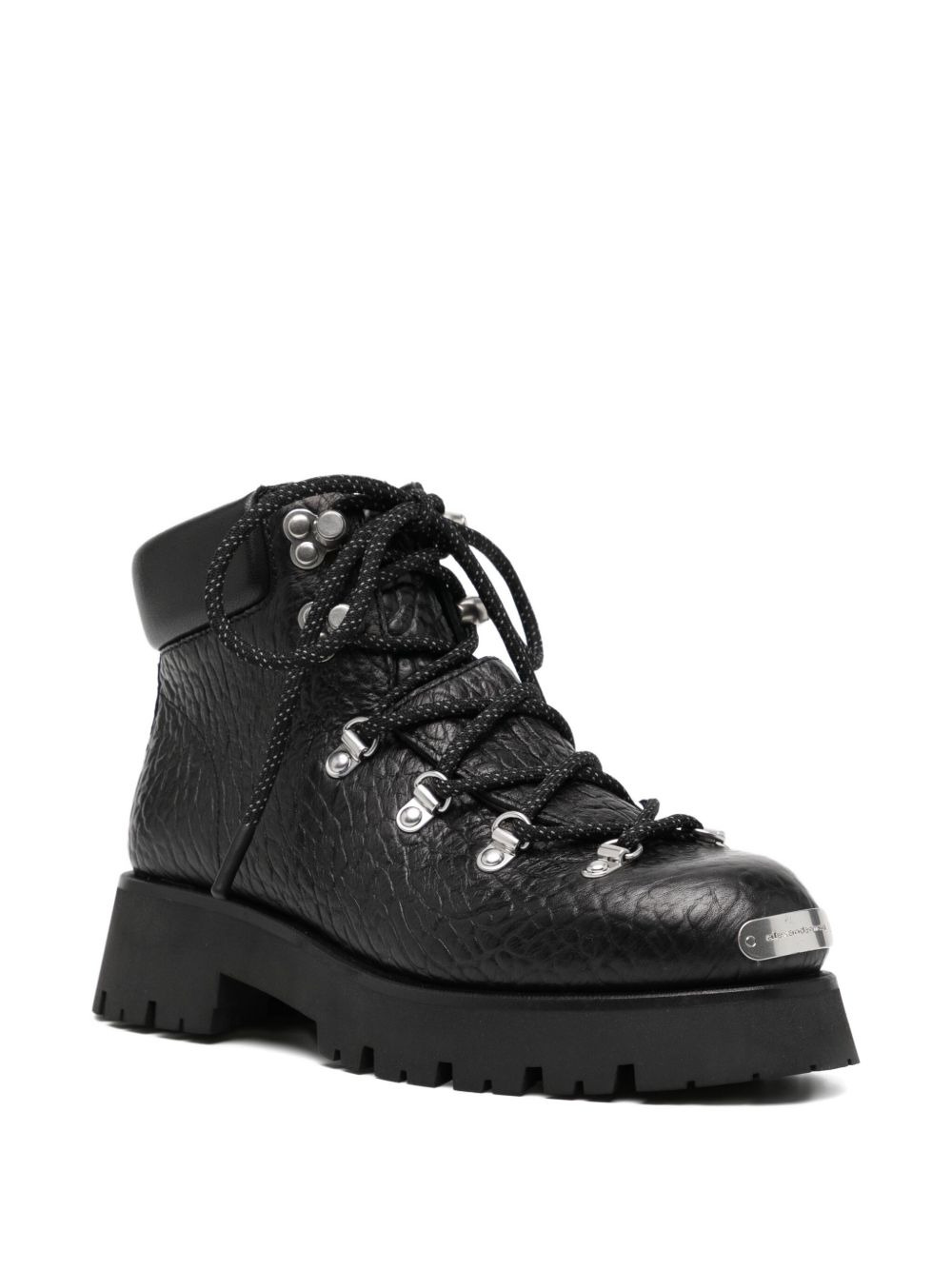 leather combat boots - 2