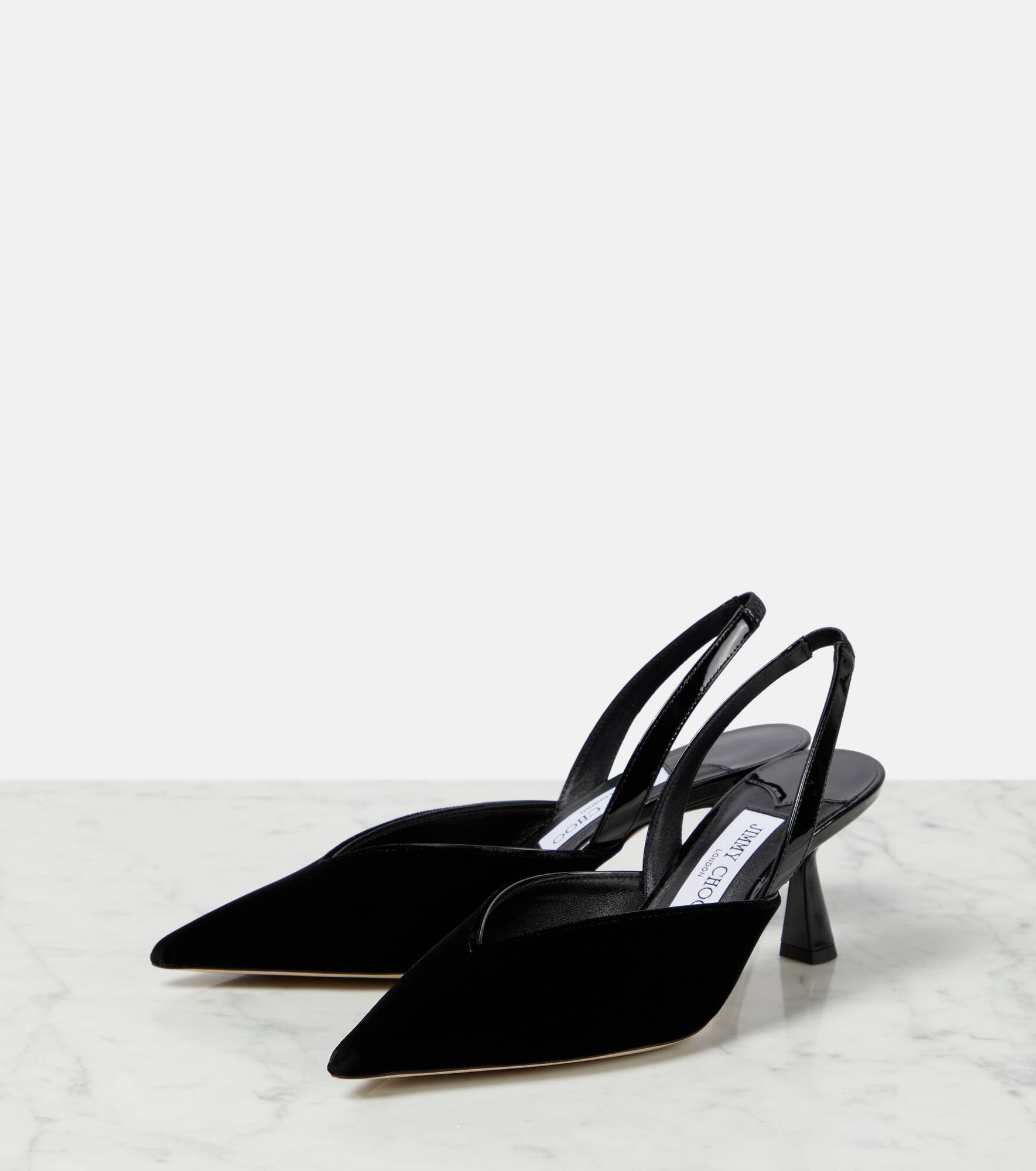 Maryanne SB 65 velvet slingback pumps - 5