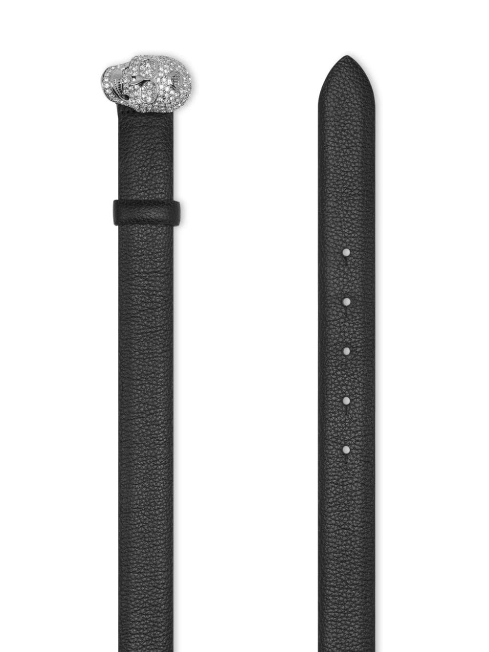 Skull leather belt - 2