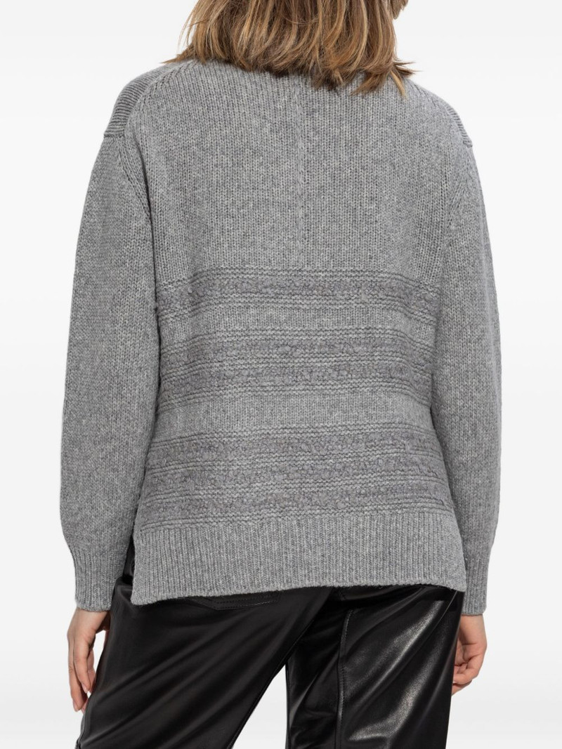 mélange-effect jumper 4