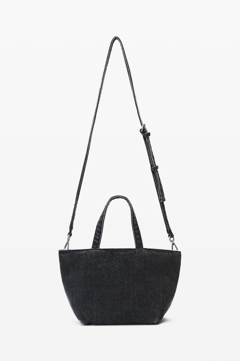 Small Punch Tote in Cotton Denim 5