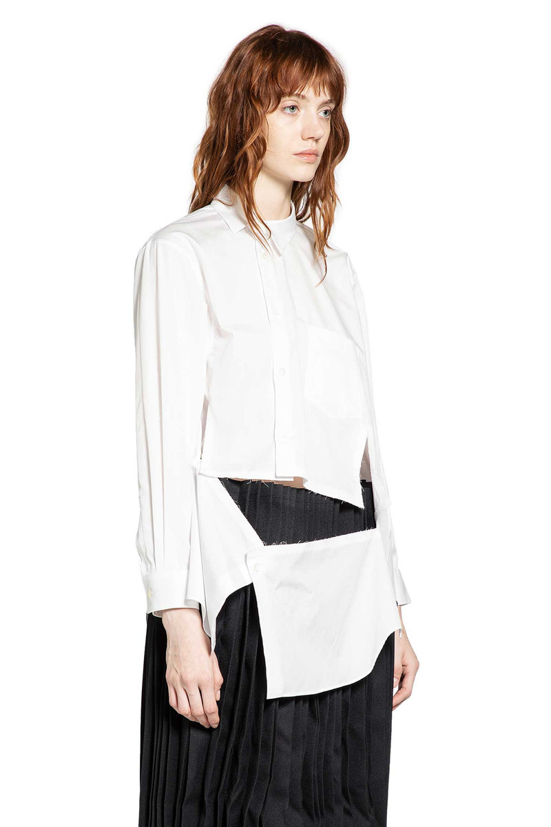 Comme Des Garçons Asymmetric Cropped Pocket Shirt outlook