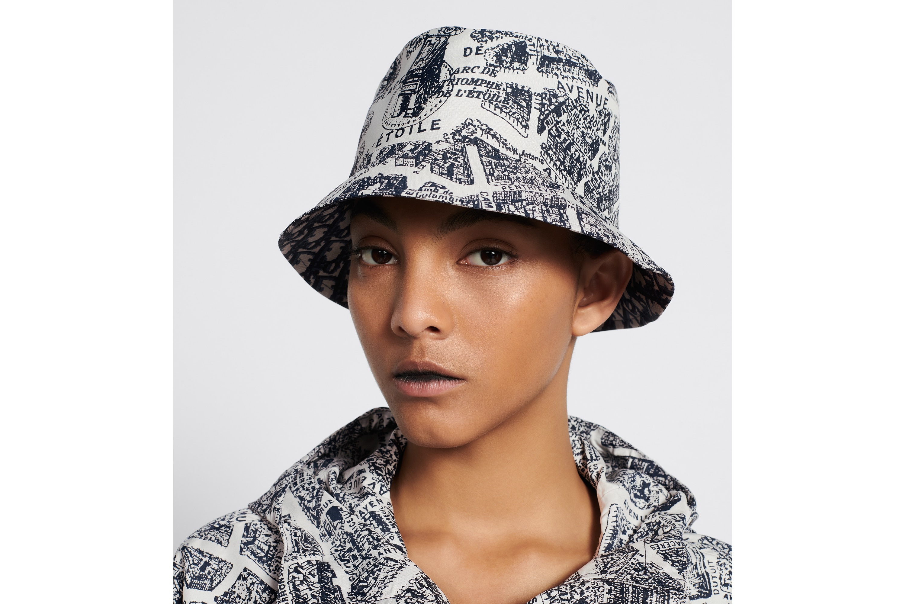 Teddy-D Plan de Paris Reversible Small Brim Bucket Hat - 2