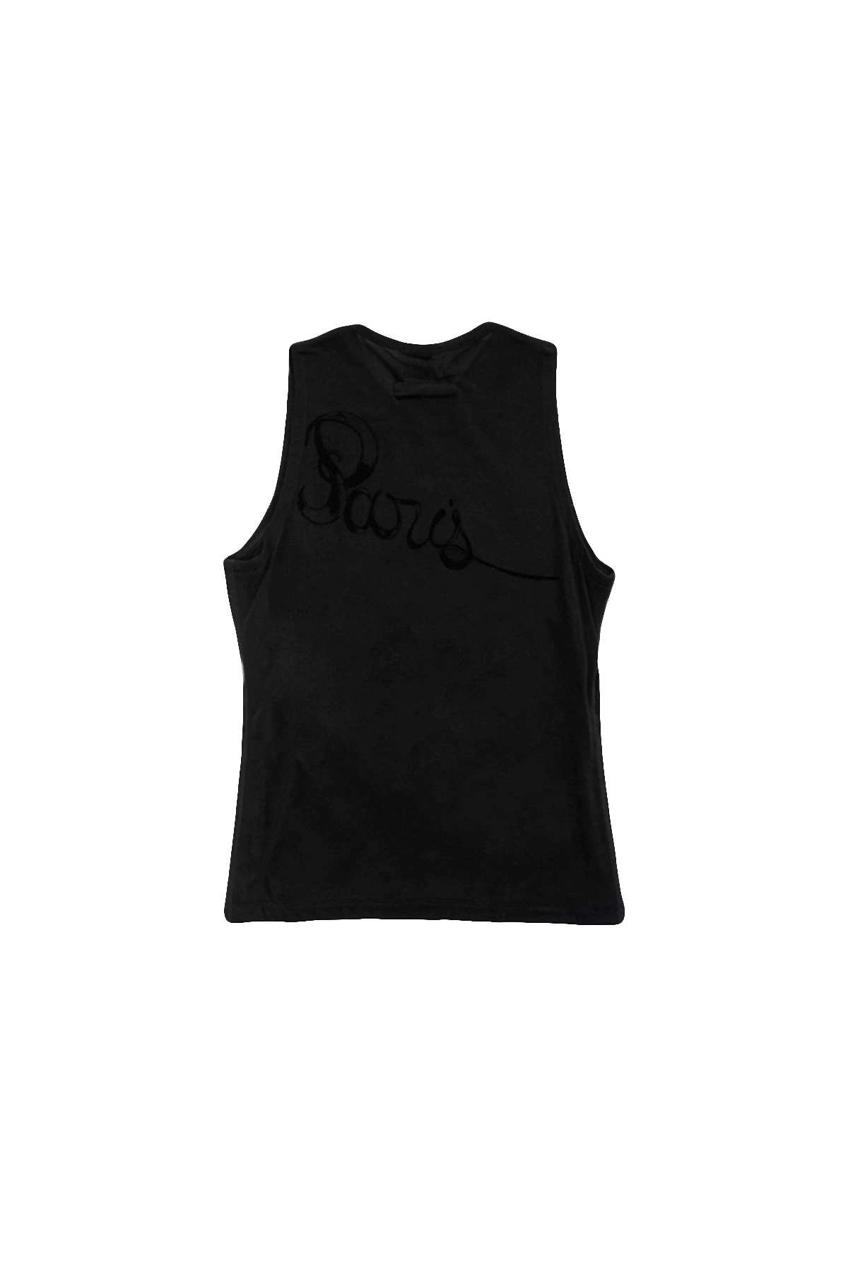 Jean Paul Gaultier Flocked "The Tattoo" Ruban Tank Top Black - 2