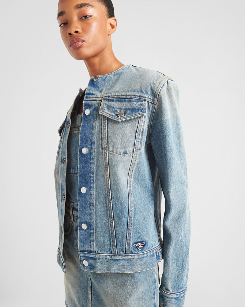 Denim blouson jacket 3