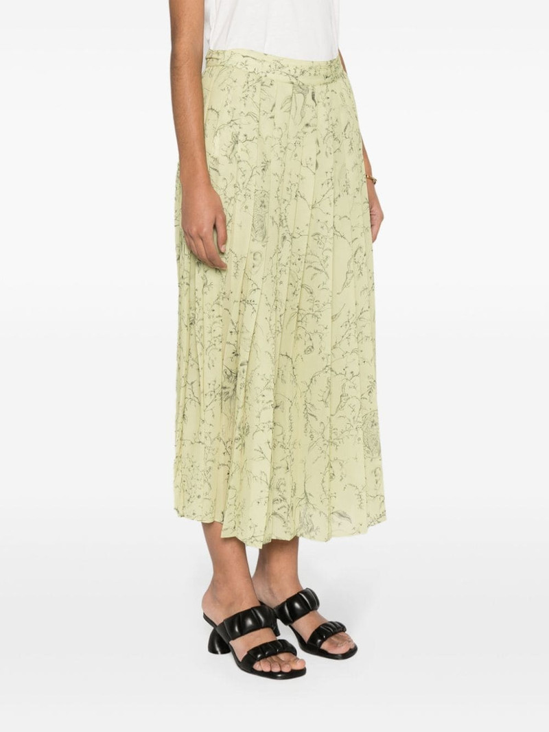 graphic-print pleated skirt 3