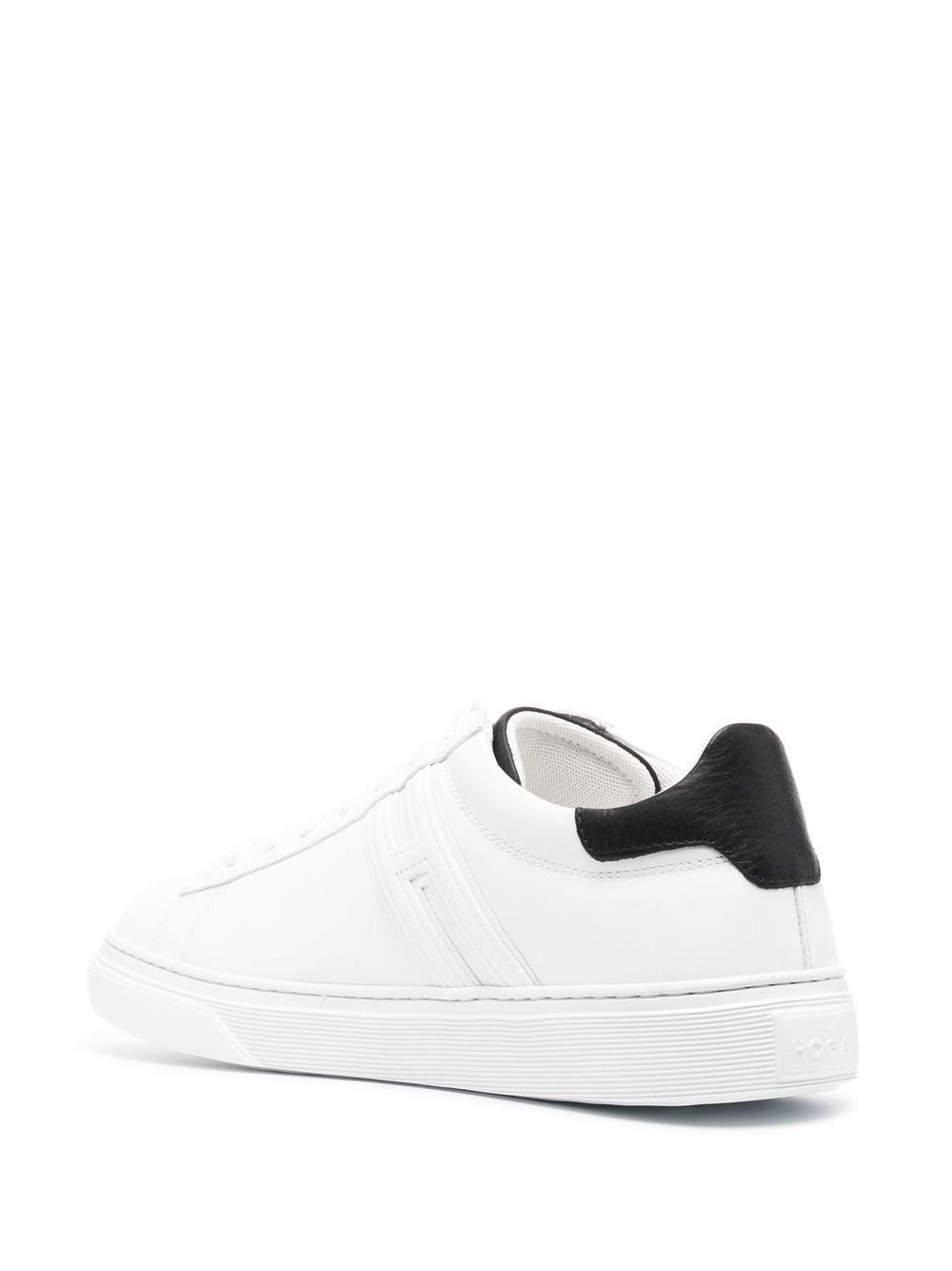 leather lo-top sneakers - 3