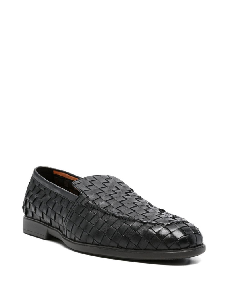 Santoni woven loafers outlook