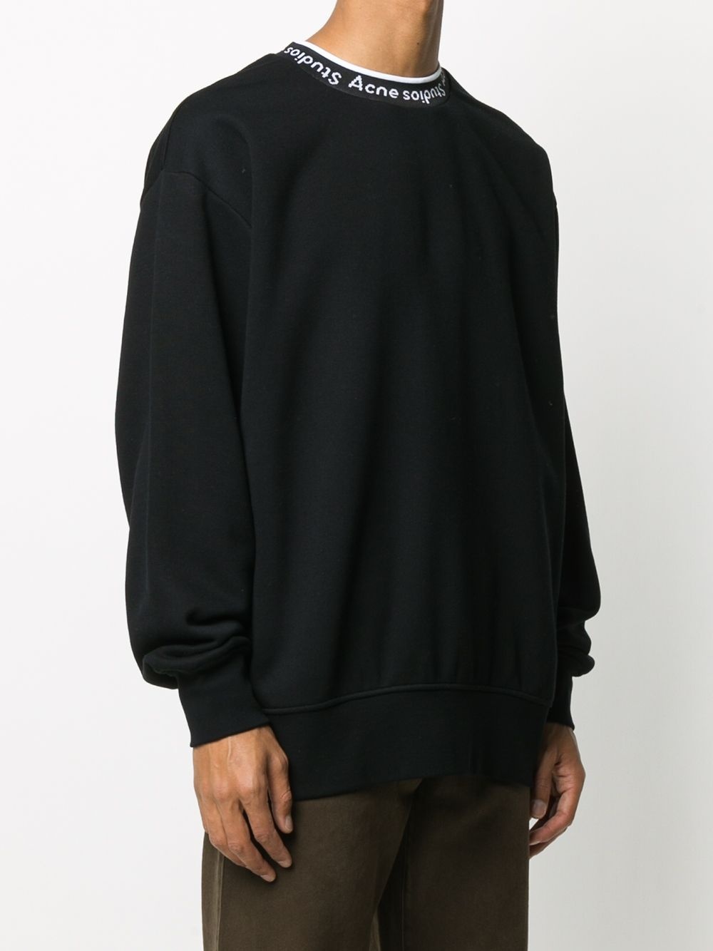 logo neck sweatshirt - 3