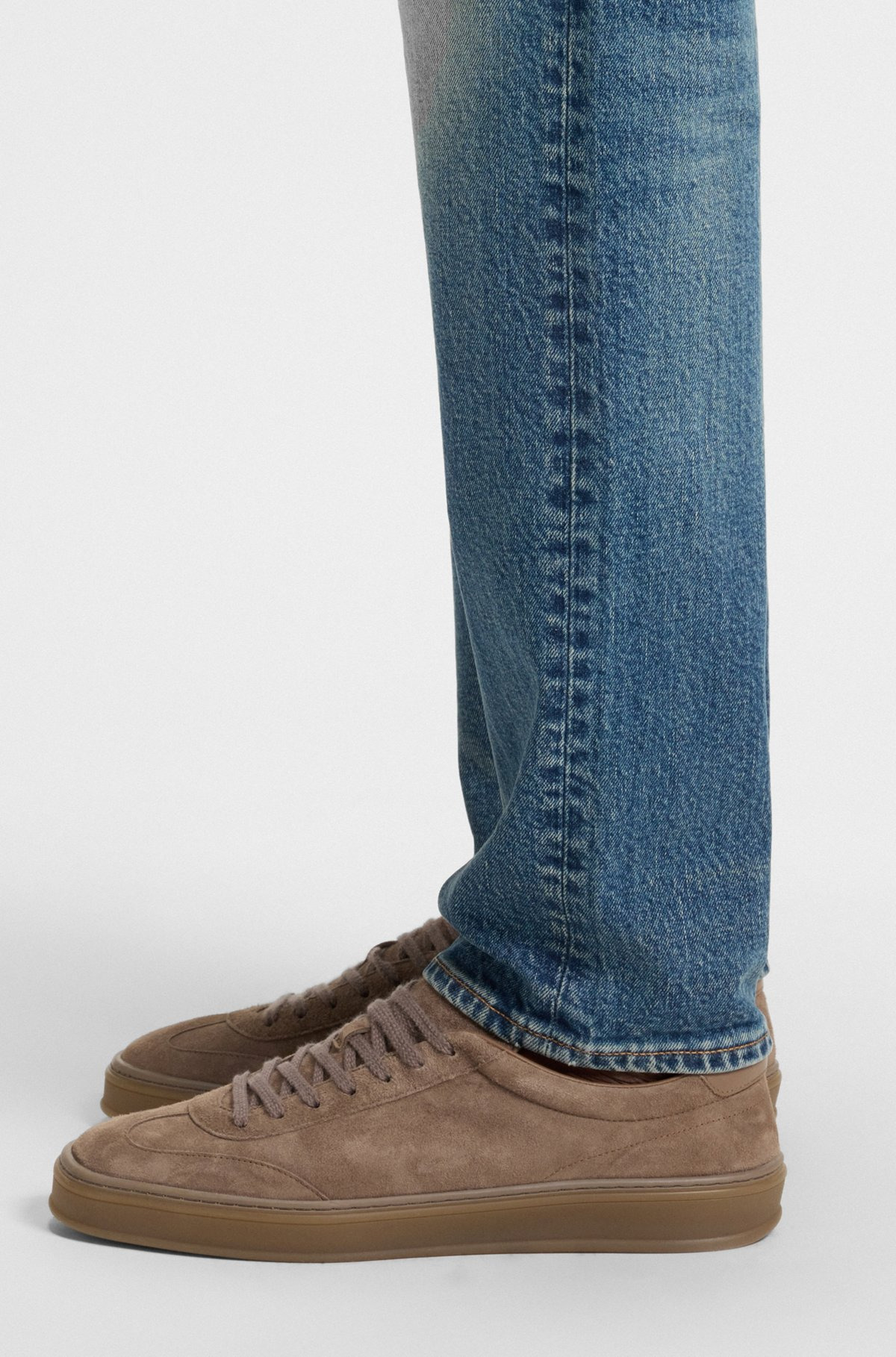 BECKHAM X BOSS LOW-TOP TRAINERS IN SUEDE - 6