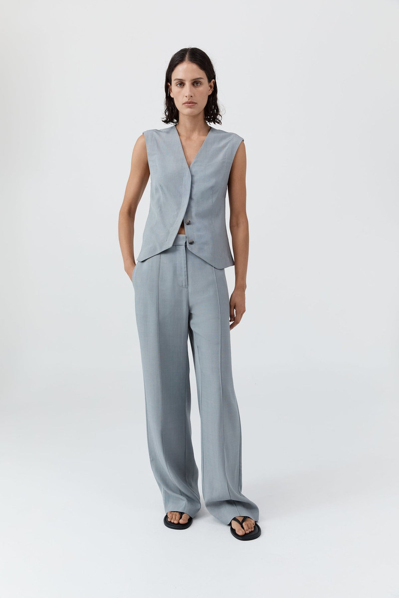 Minimal Tailored Vest - Mist 1