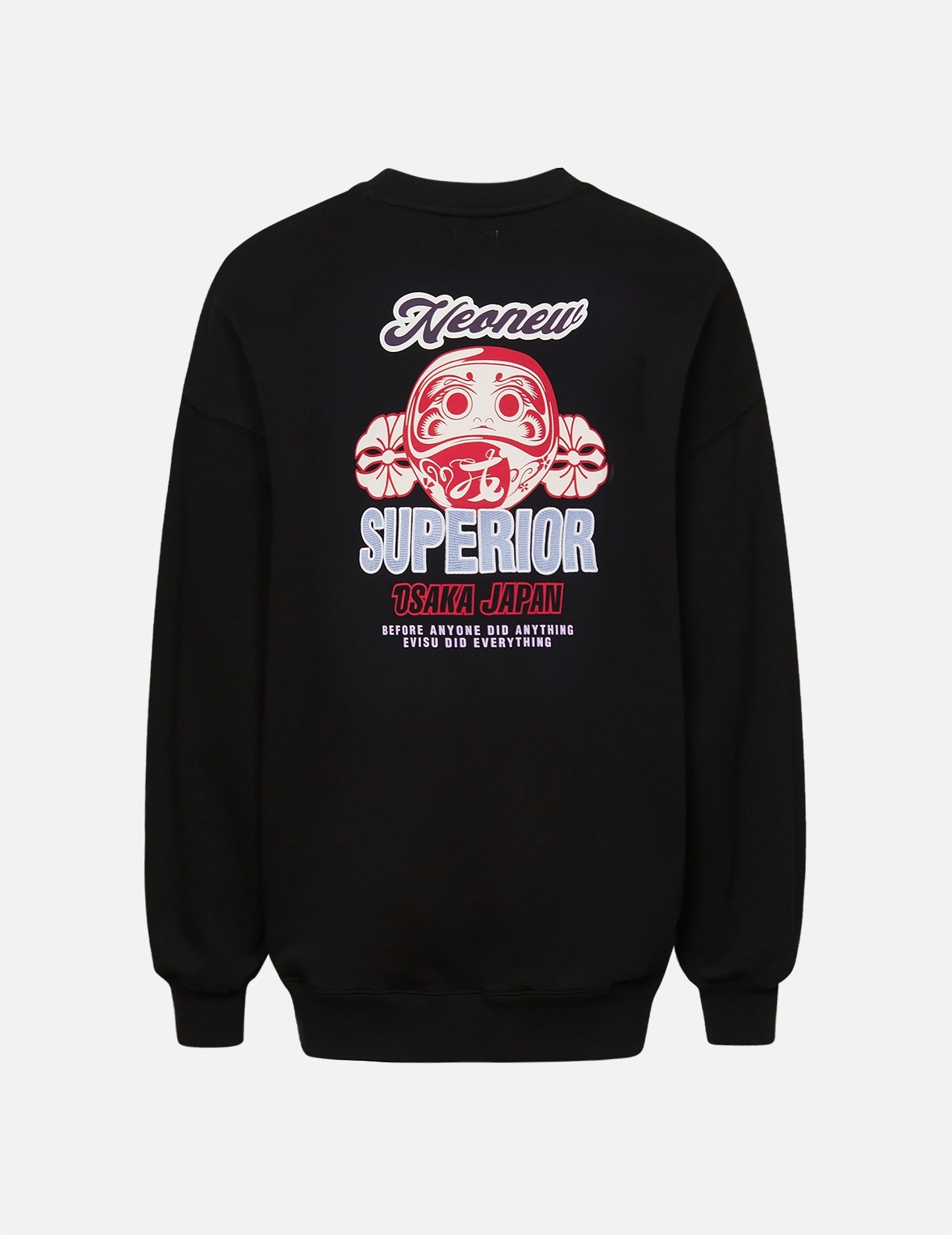 DARUMA AND KAMON PRINT SWEATSHIRT - 1