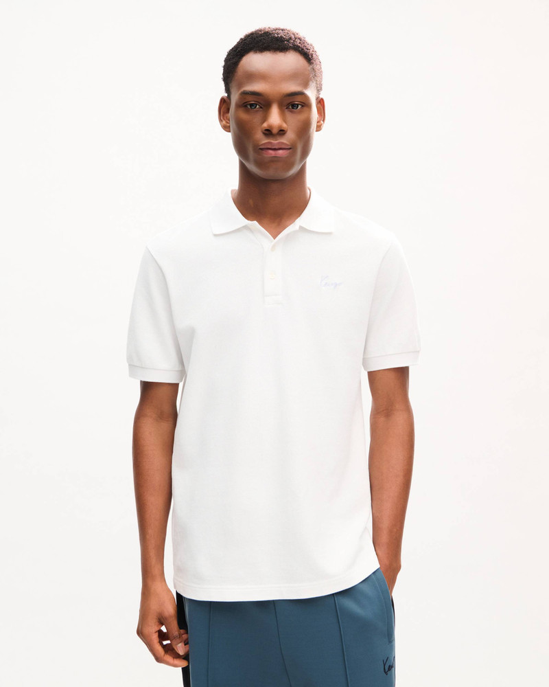 KENZO 'KENZO Signature' embroidered slim polo in cotton outlook