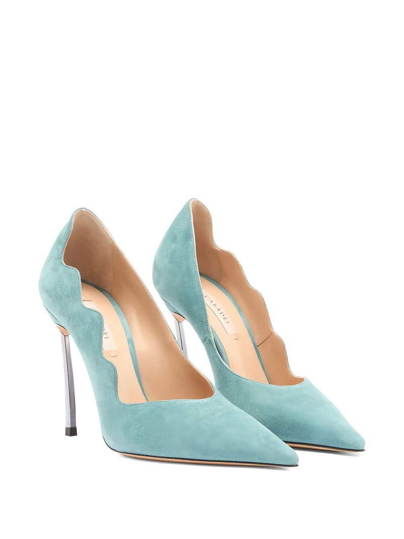 CASADEI 100mm Superblade Camoscio pumps outlook