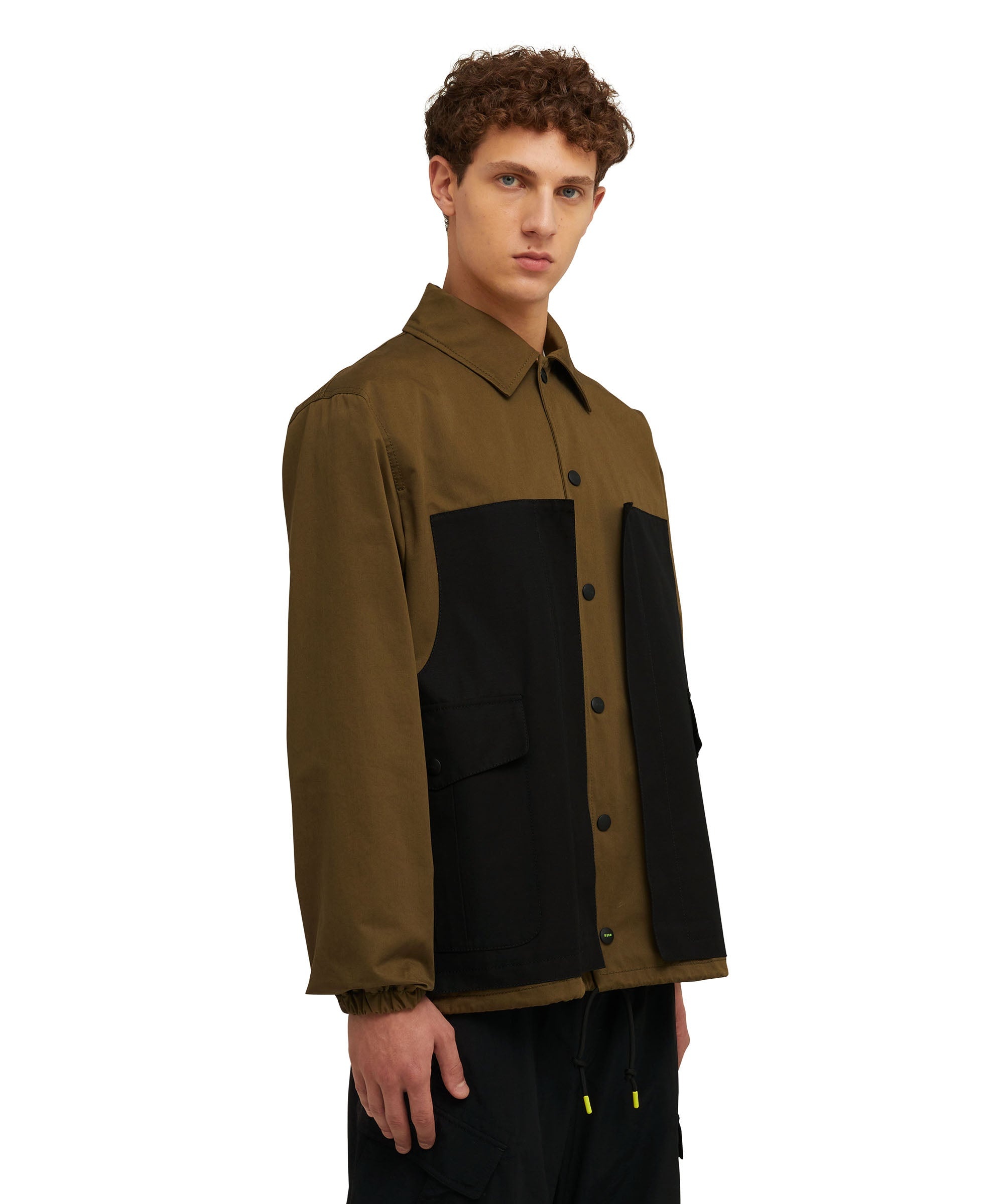 Colorblock cotton worker jacket - 4
