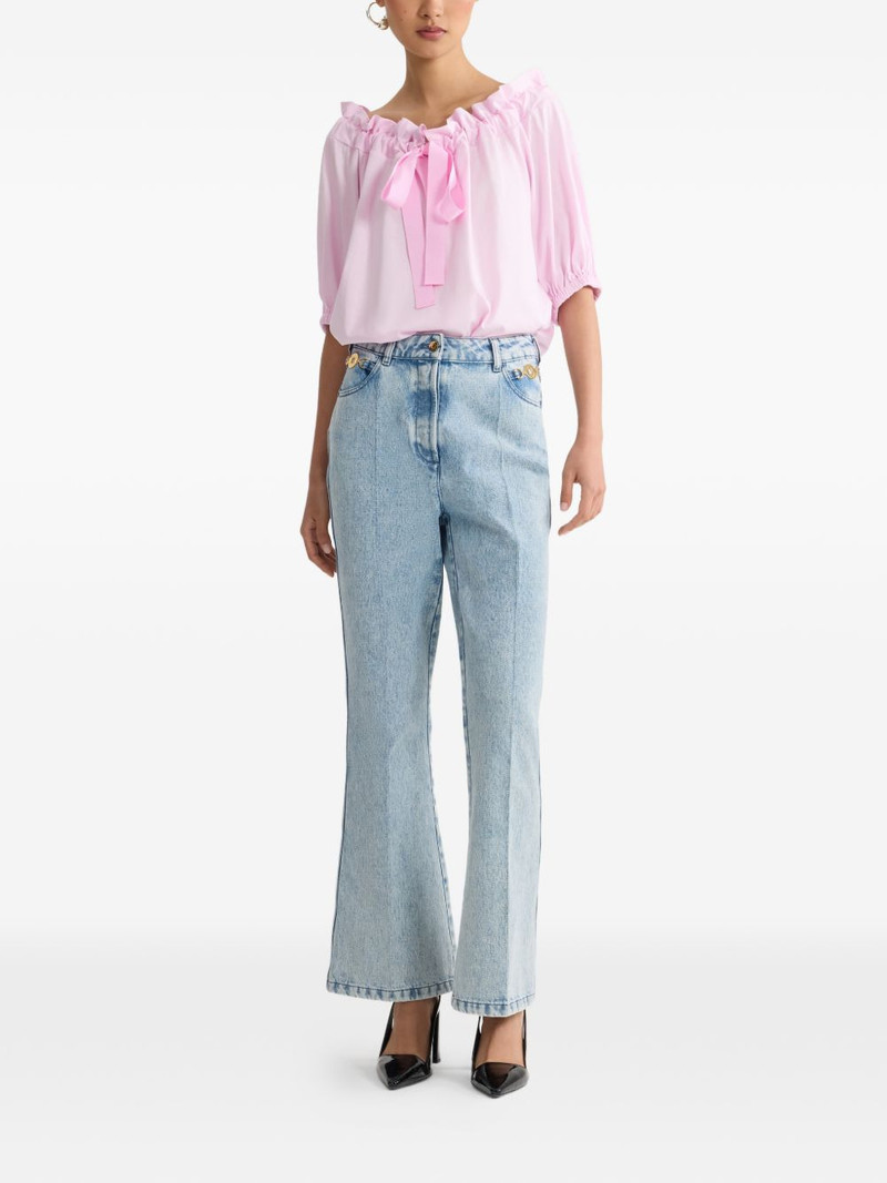 PATOU ruffled tie-fastening top outlook