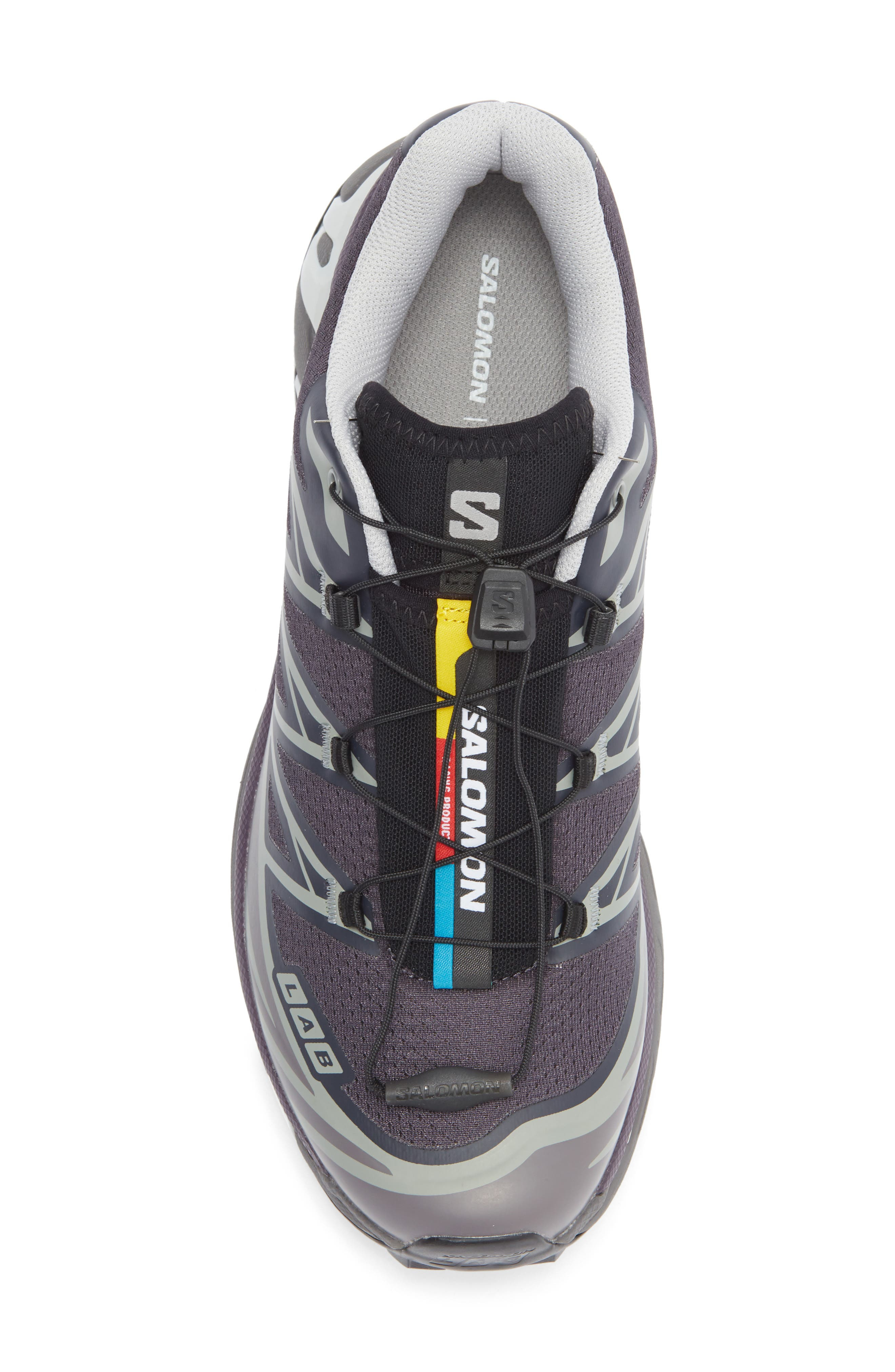 Salomon Gender Inclusive XT-6 Sneaker in Nine Iron/Purple at Nordstrom - 5