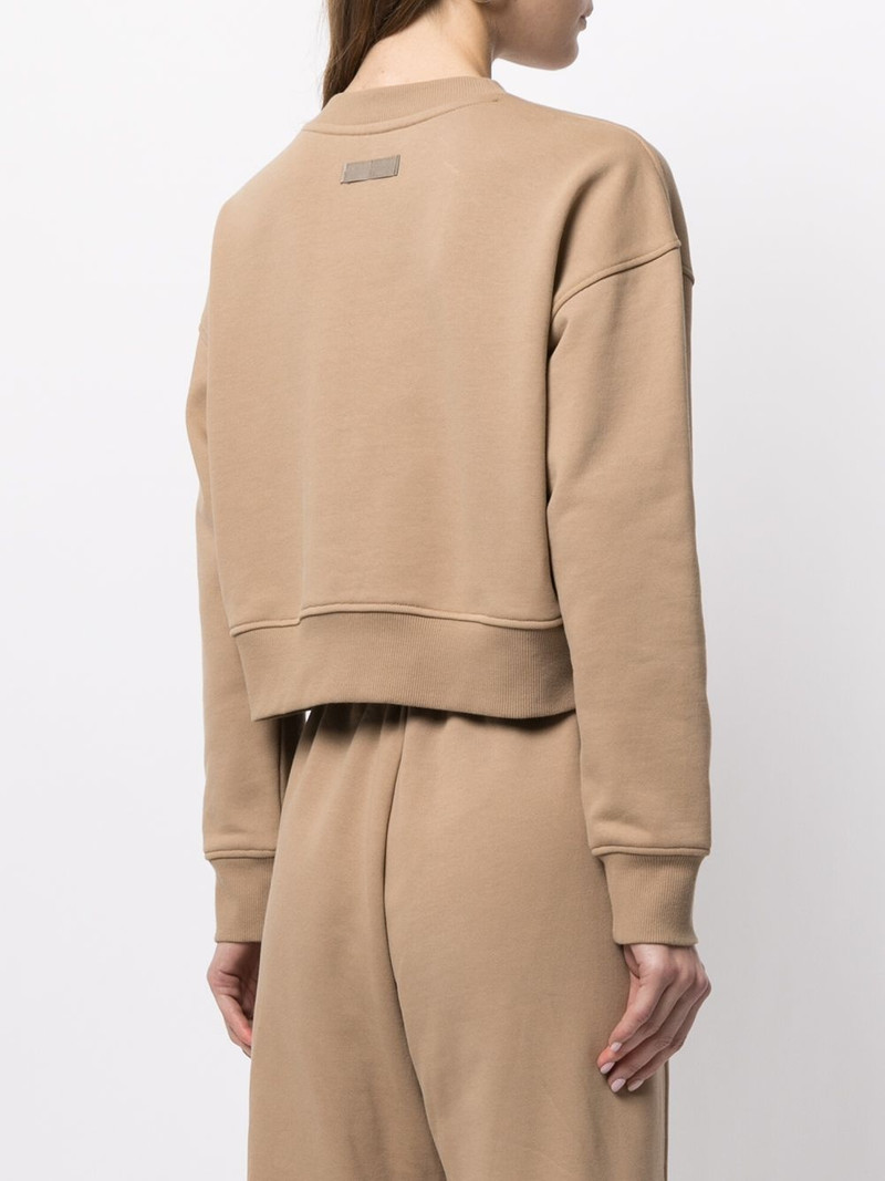 Everyday terry cropped sweatshirt 4