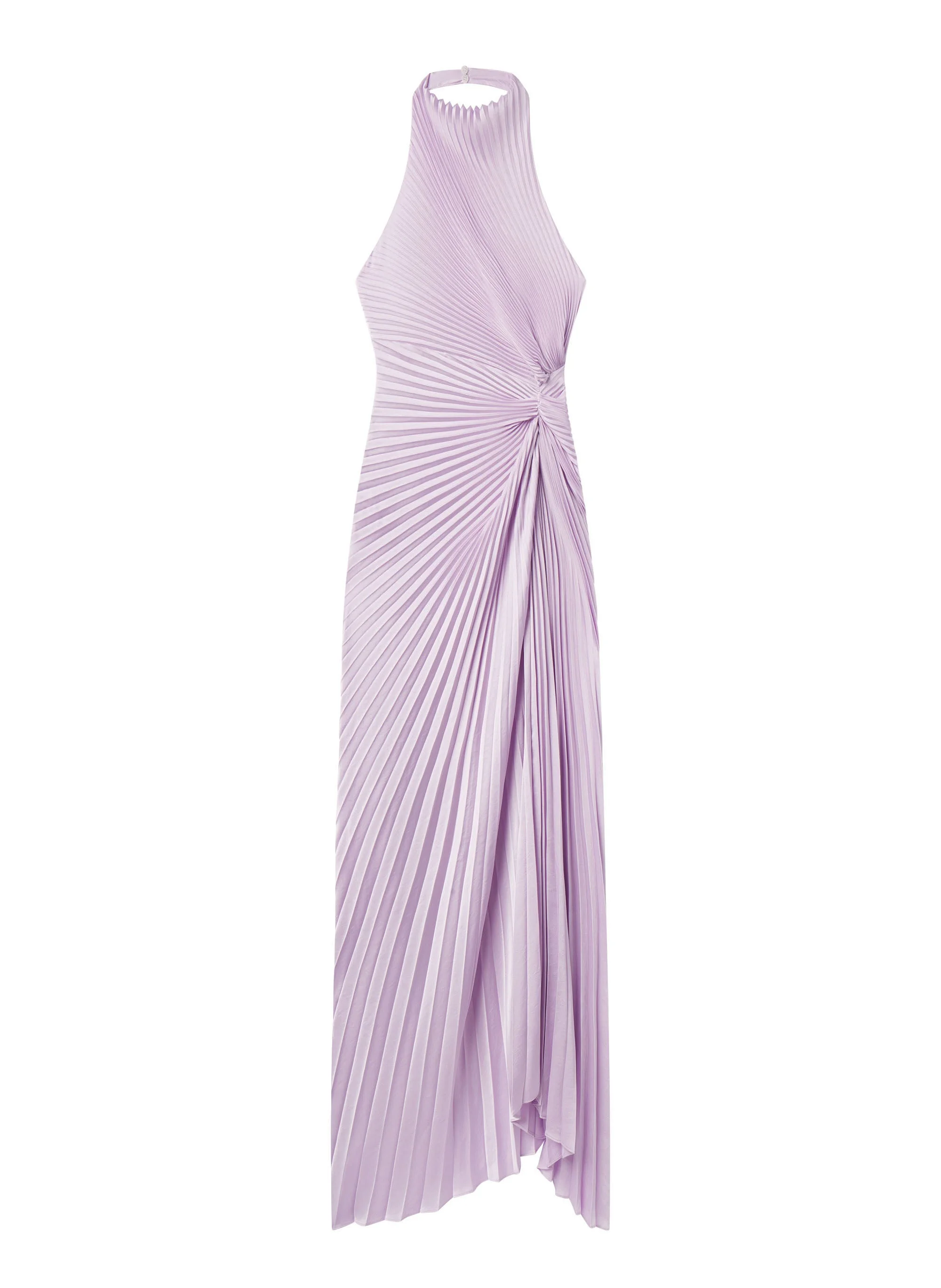 Romy Pleated Satin Gown - 1