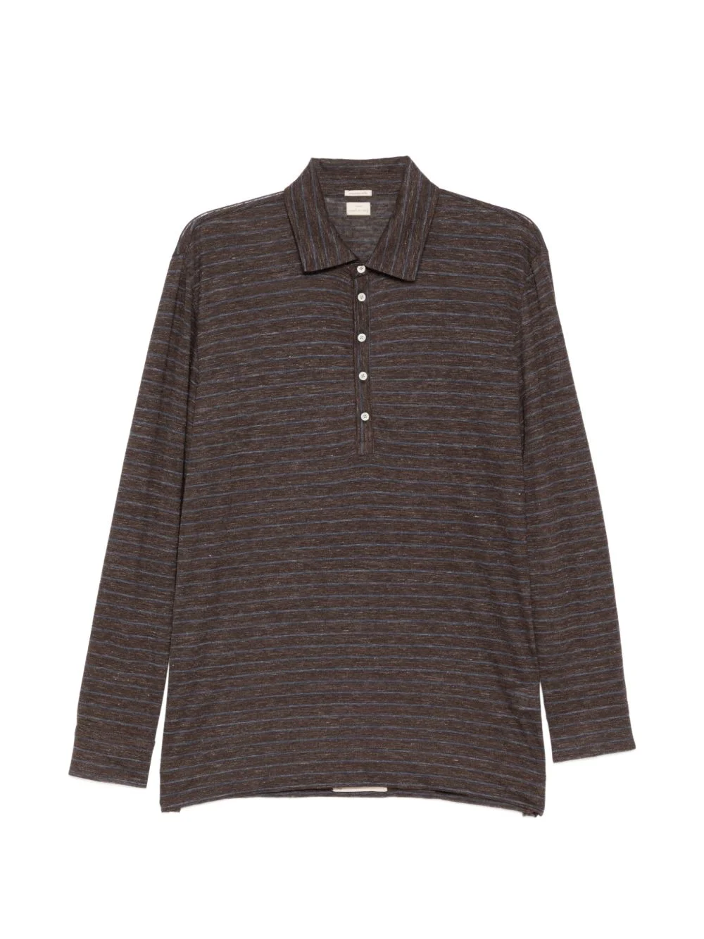 striped polo shirt - 1