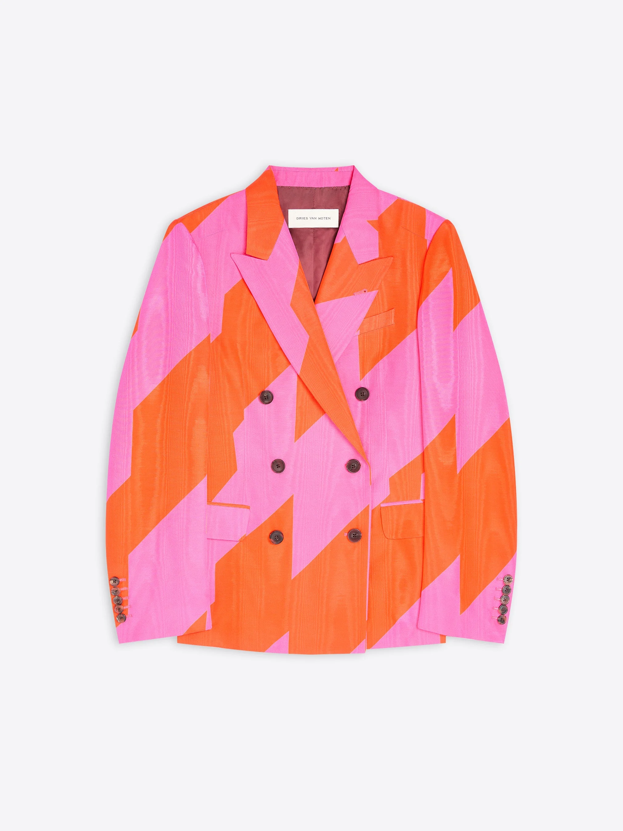 DOUBLE BREASTED MOIRÉ BLAZER - 1