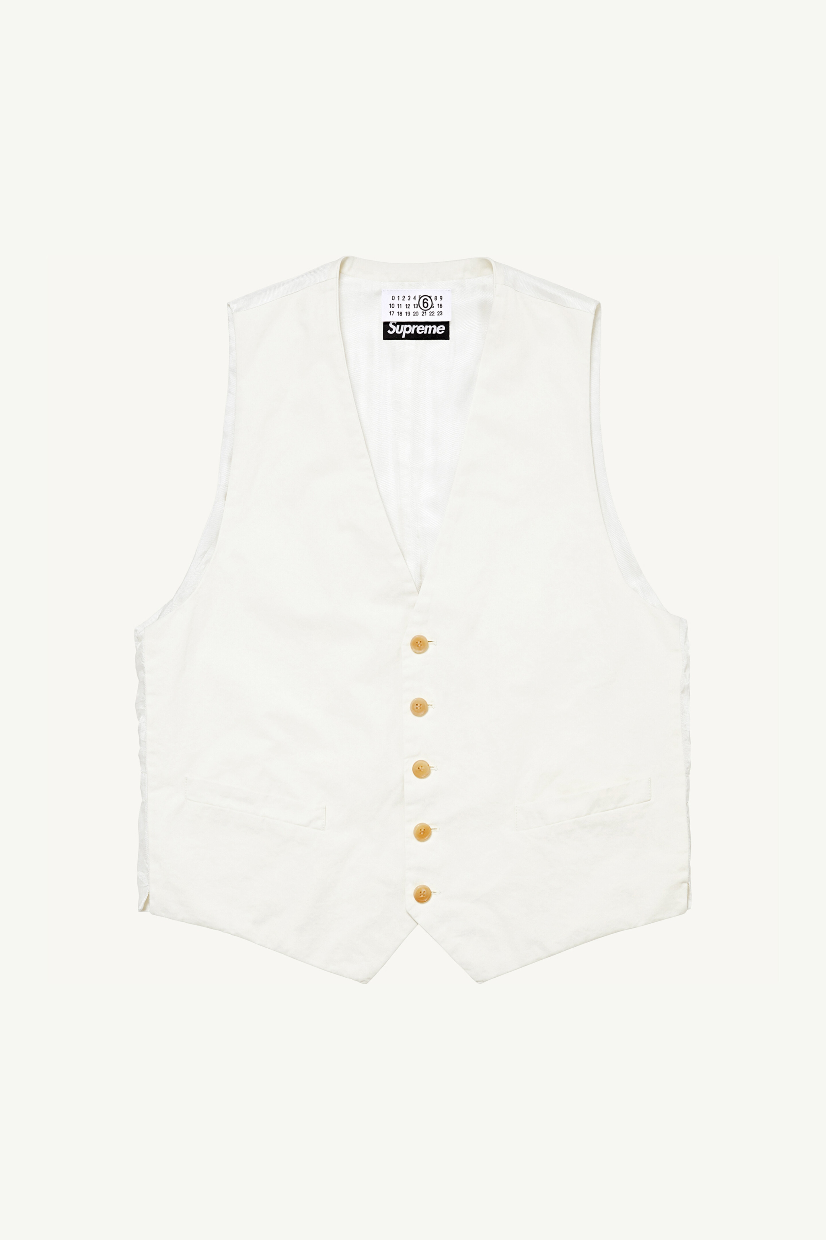 Supreme®/ MM6 Washed Cotton Suit Vest - 1