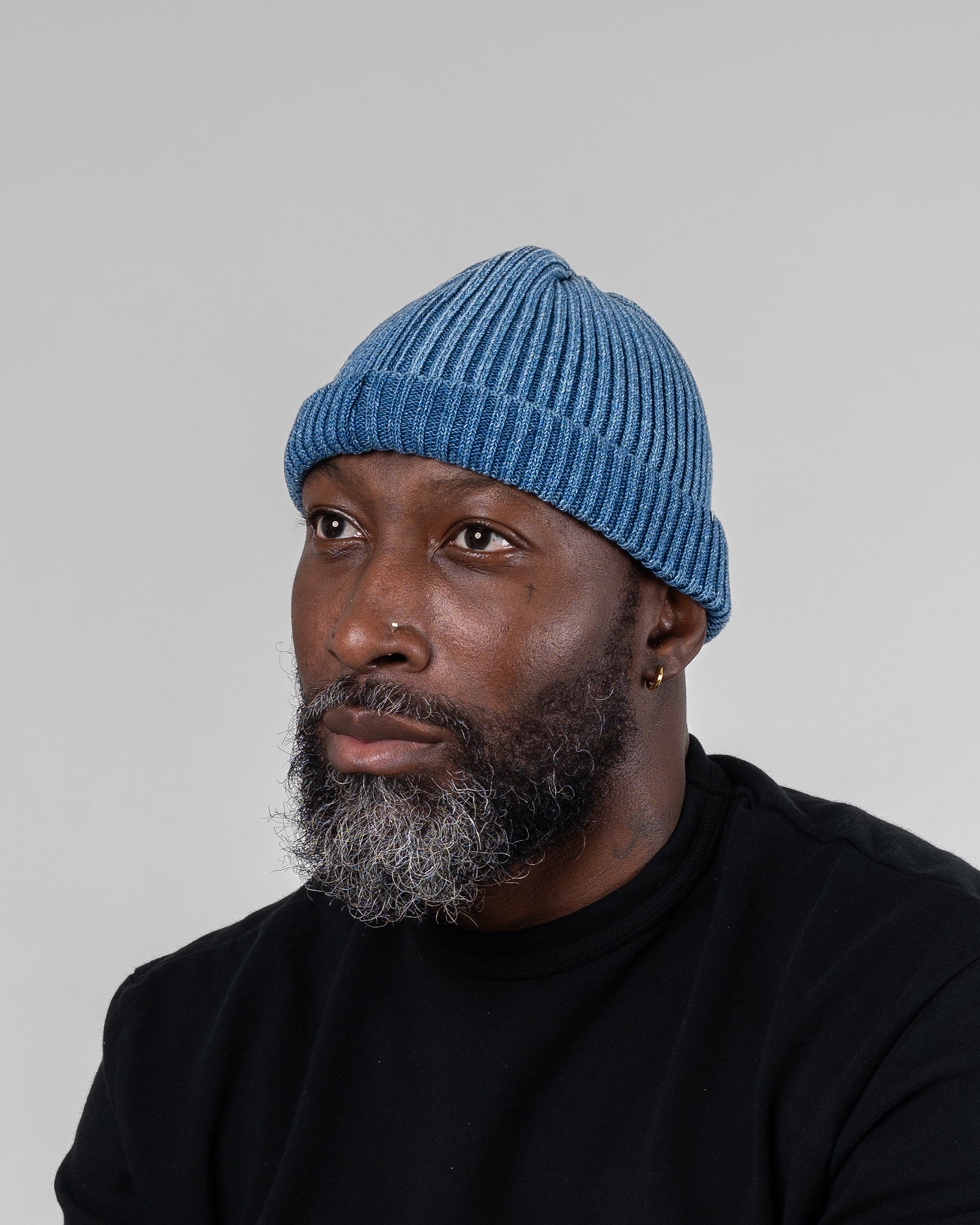 ROT-5050-LHT ROTOTO - Indigo Cotton Hat - Light - 2
