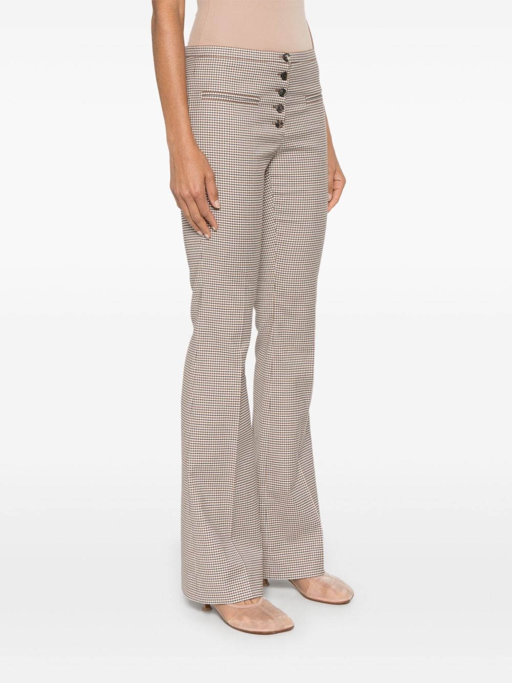 tailored checked trousers - 3