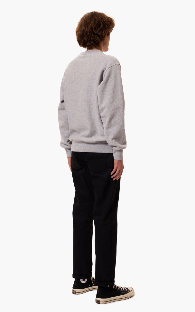 HASSE CREW NECK GREYMELANGE - 4