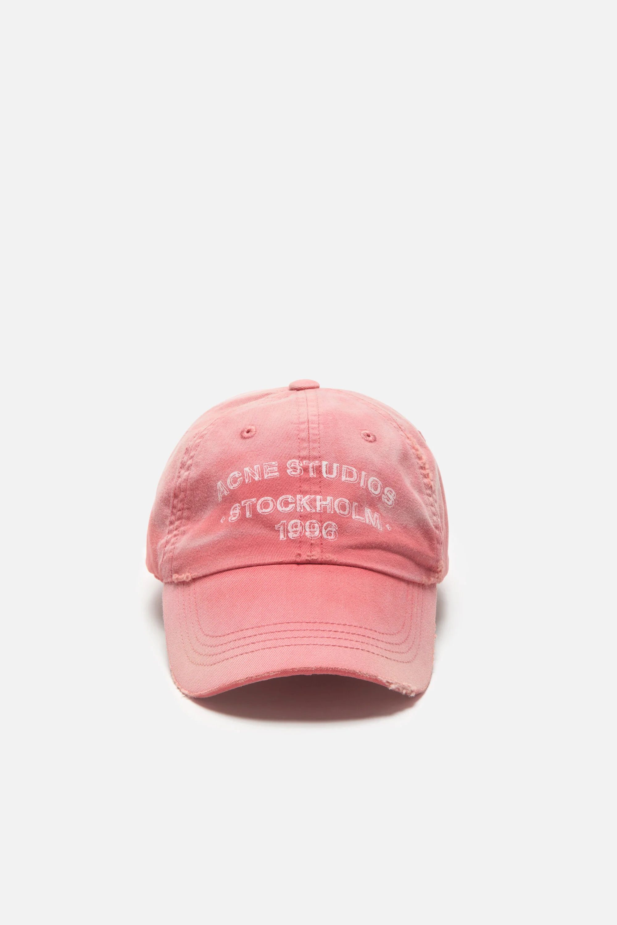 Washed logo cap - Red - 1
