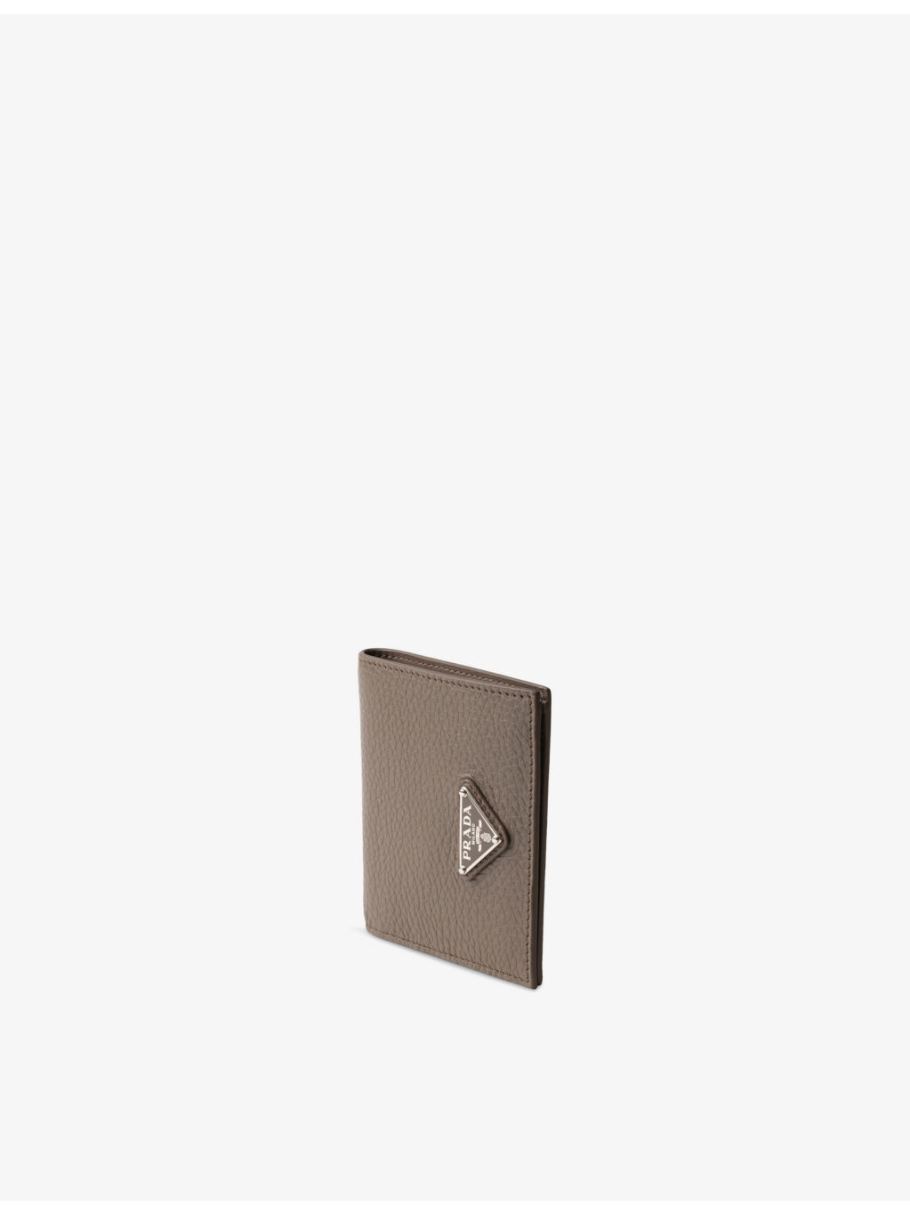 Triangle-Logo Grained Leather Wallet - 2