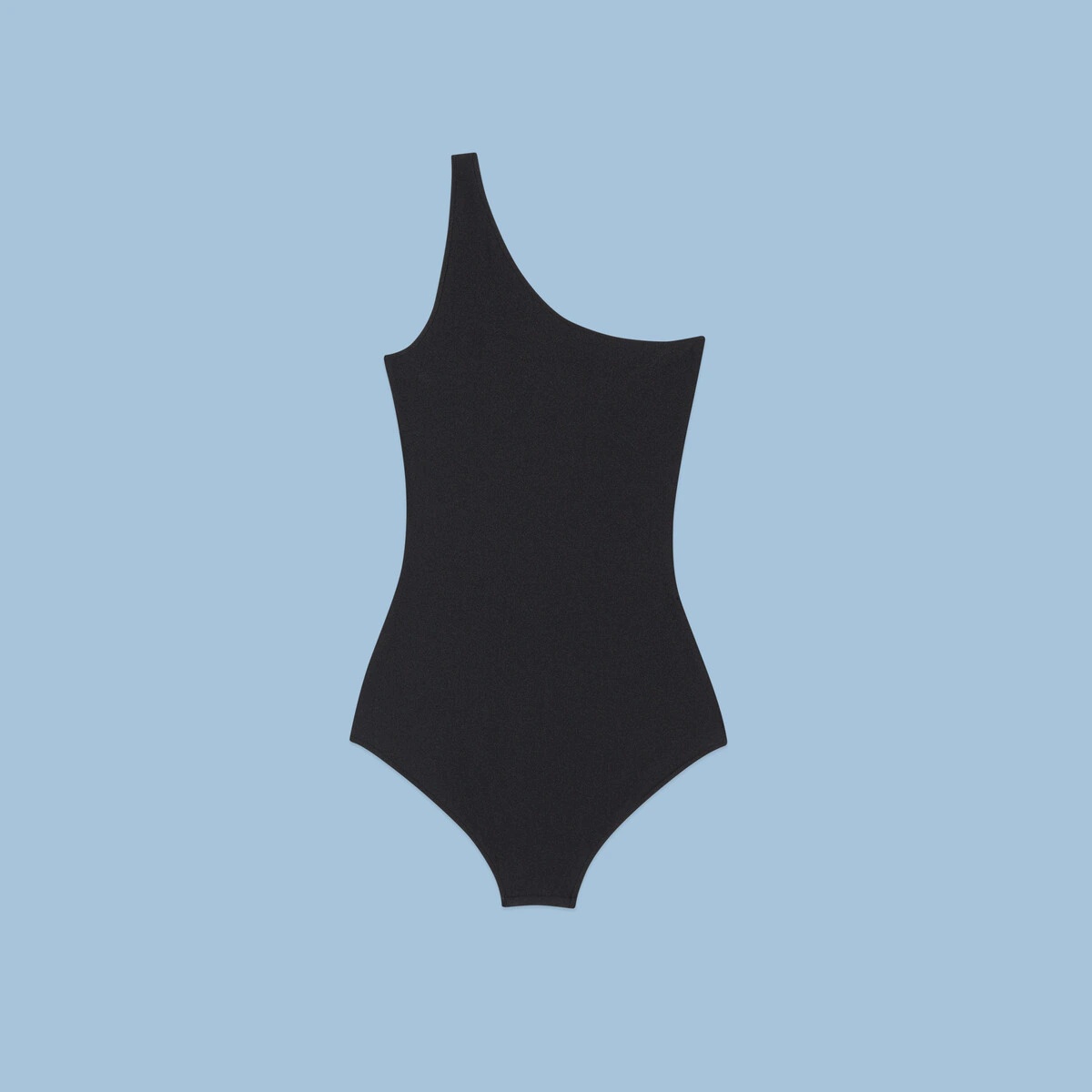 One-shoulder sparkling jersey swimsuit - 4