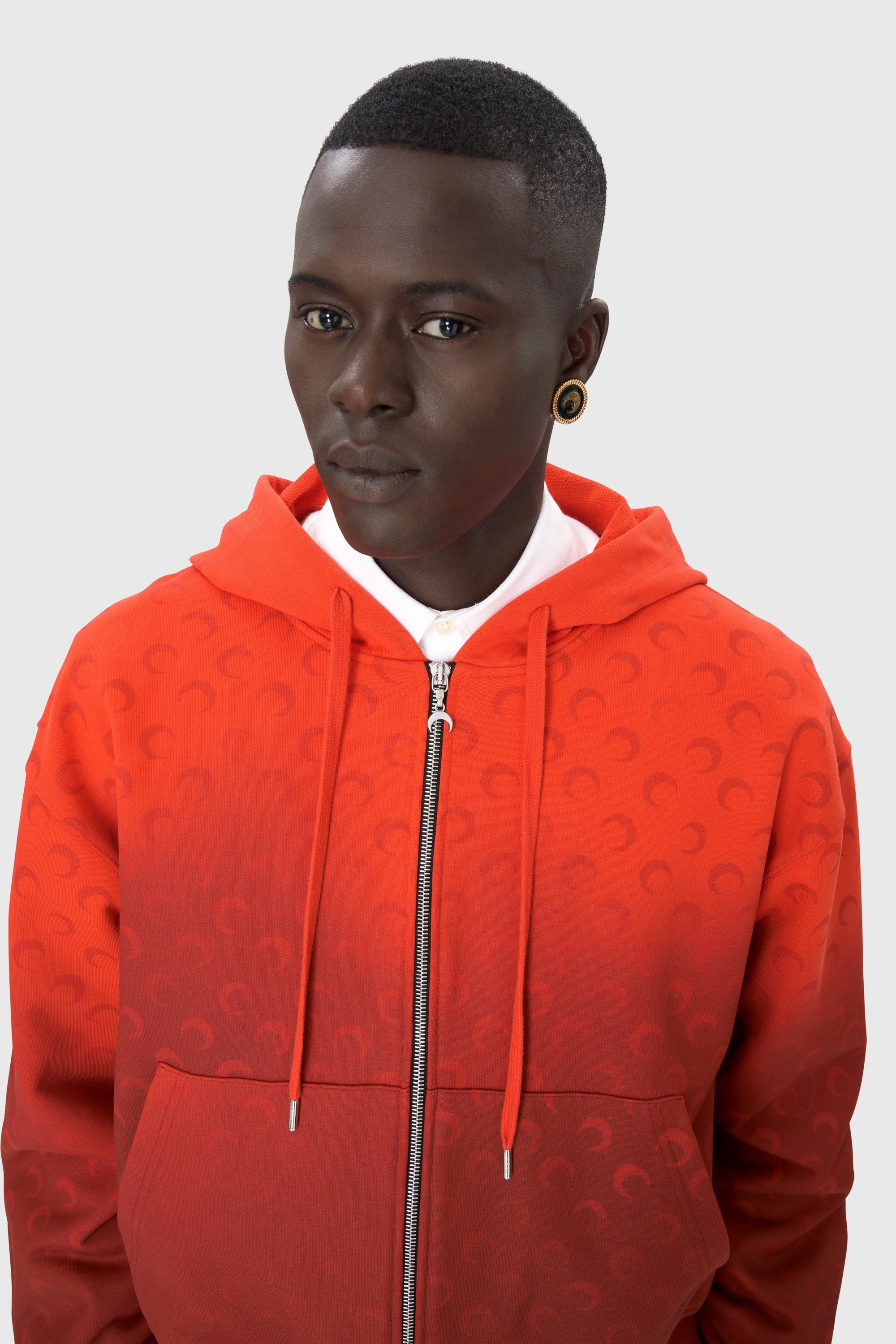 Moon Faded Fleece Zipped Hoodie - 2