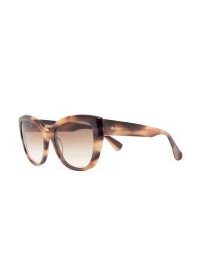 Max Mara tortoiseshell-effect cat-eye sunglasses outlook